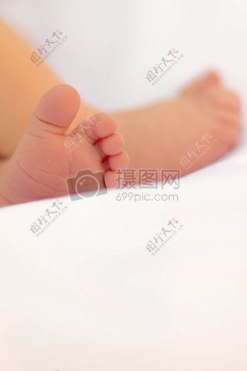 宝宝的脚微距摄影