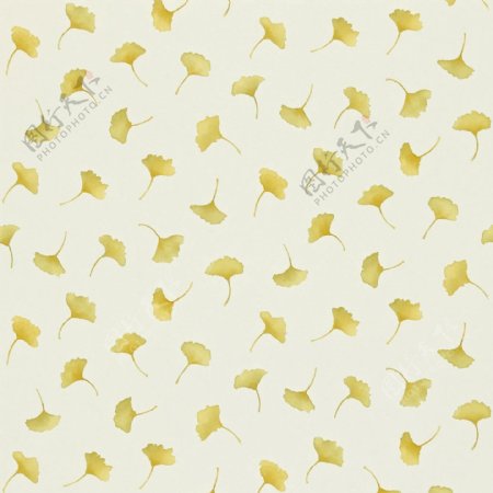 黄色花纹布艺壁纸