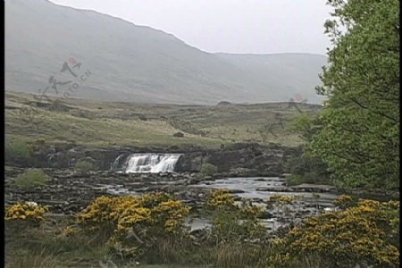 爱尔兰的溪流和瀑布股票视频视频免费下载