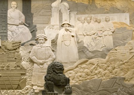 中国历史浮雕清代图片