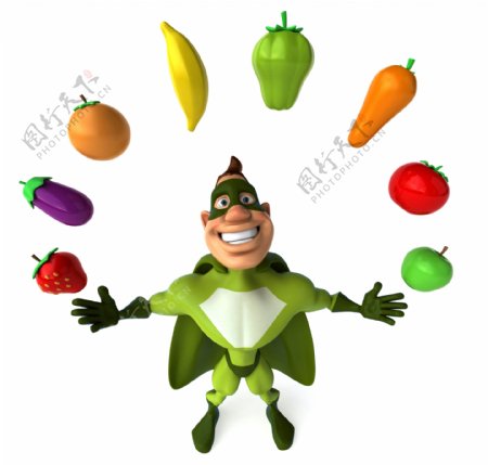 蔬菜超人图片