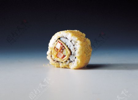 卷物寿司特写图片