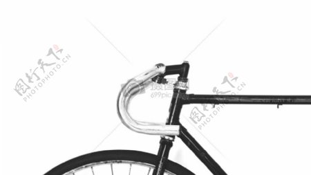 黑色和不锈钢山地自行车