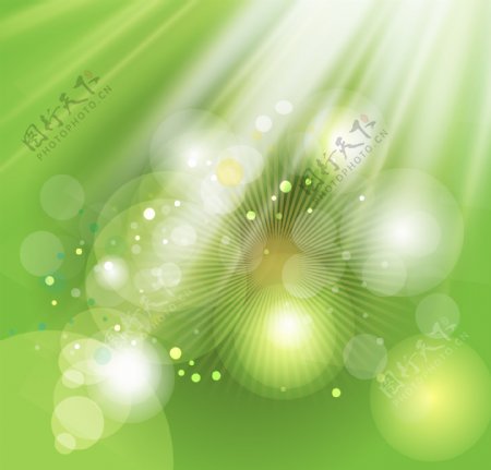 绿色光效素材矢量图素材