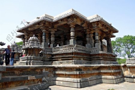 寺Kedareshwara印度教Halebidu