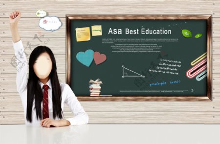 韩国在校女学生海报淘宝宣传