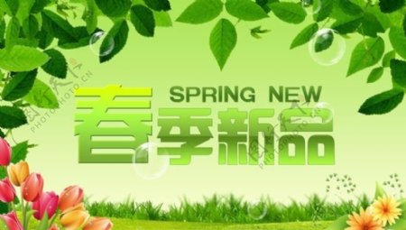 春季新品上市海报背景设计PSD素材