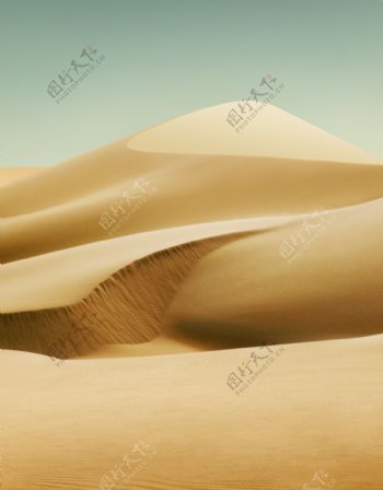 黄色沙漠风景图片