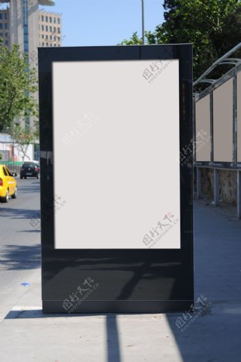 空白灯箱广告牌图片