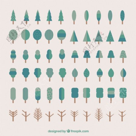 树木图标图片