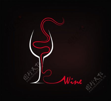 创意红酒logo