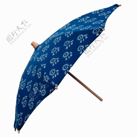 蓝布伞