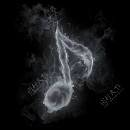 烟雾音乐符号图片