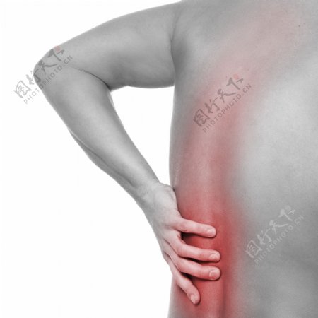 脊椎疼痛的人物图片