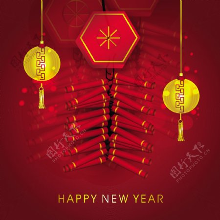 中国新年元素矢量图片