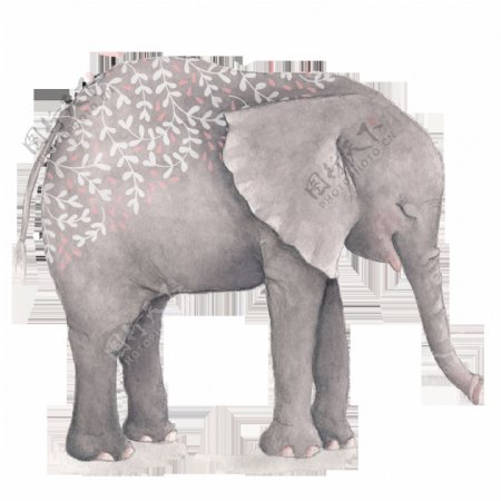 手绘大象高清素材