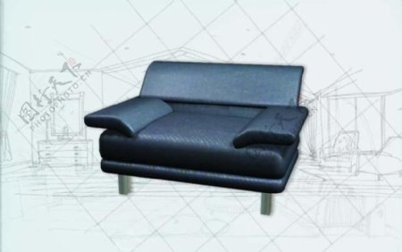 国际主义家具沙发0483D模型