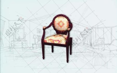 国际主义家具椅子0033D模型