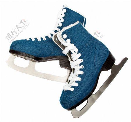 蓝色溜冰鞋图片