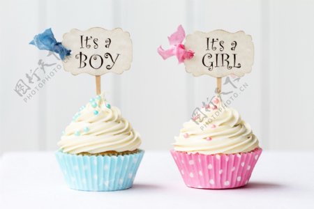 男孩女孩生日蛋糕图片