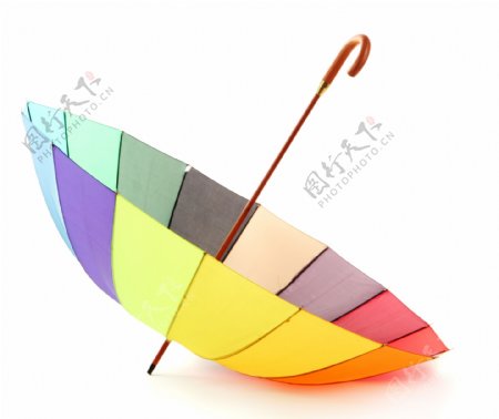 彩虹雨伞图片