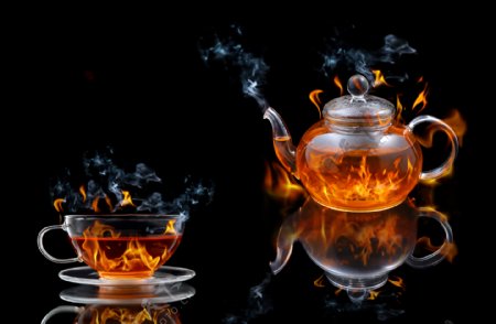 茶壶里的火和烟图片