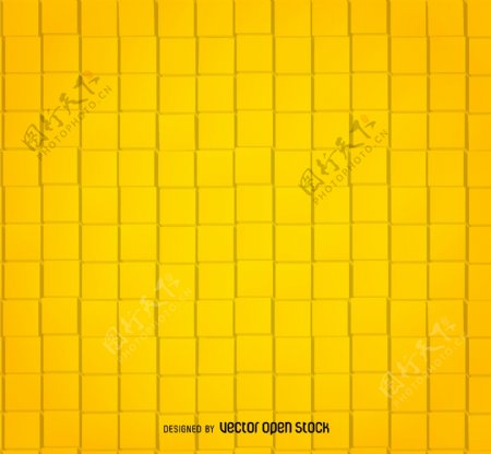 黄色平方抽象模式