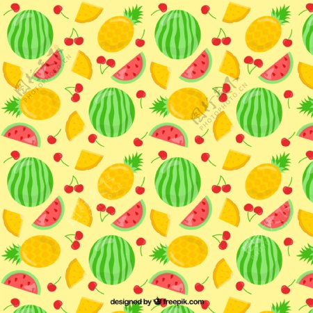 夏季水果图案