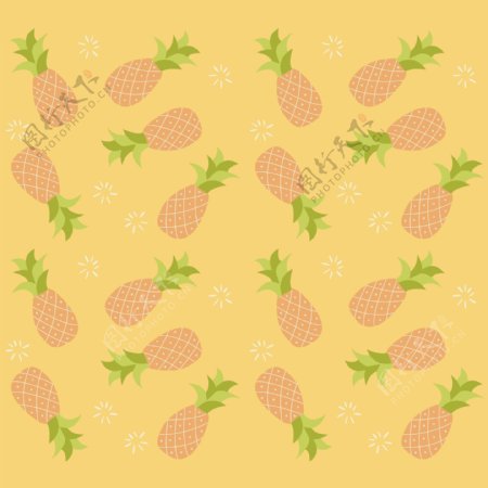 菠萝背景装饰图案