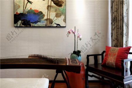 中式简约家居客厅装修效果图