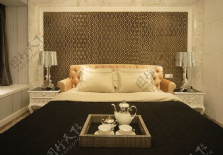 美式别墅卧室装修效果图