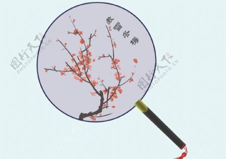中国风古典圆扇