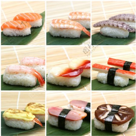 海鲜寿司摄影