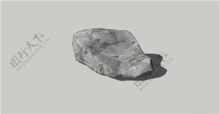 园林素材石头岩石skp模型