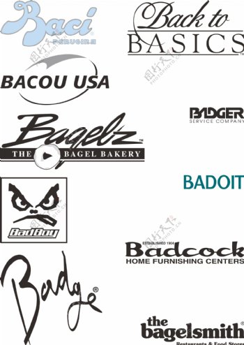 bacbad开头logo标志图片