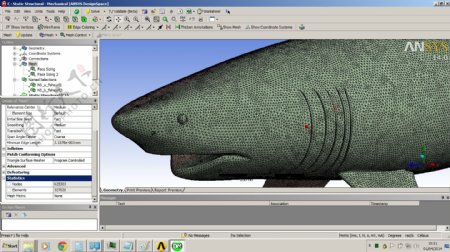 鱼和鲨鱼游泳和CFD模式的声学模式
