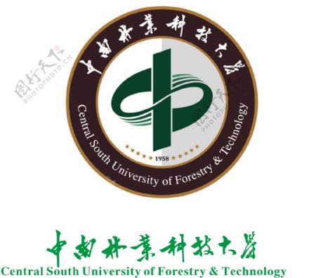 中南林业科技大学矢量校徽
