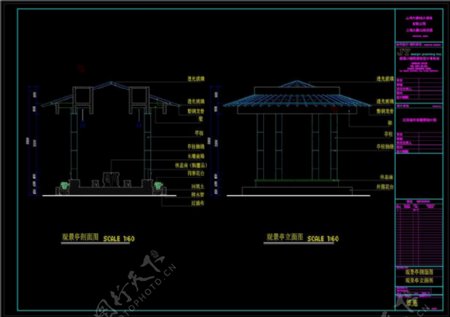 上海大豪山林庄园建筑CAD景观图纸