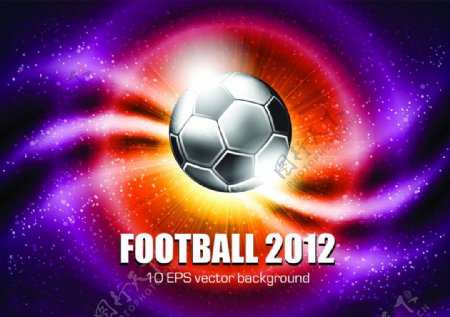 位图主题2012欧洲杯足球文字免费素材