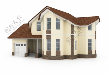 3D别墅房屋建筑模型
