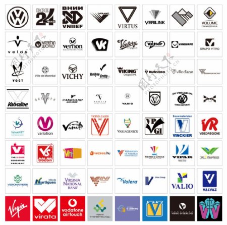 以V开头的世界著名标志logo大全