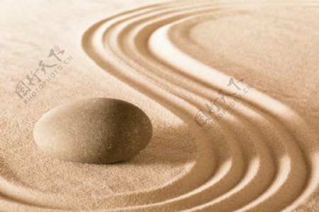 创意鹅卵石沙子底纹图片