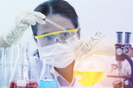 化学试验女科学家