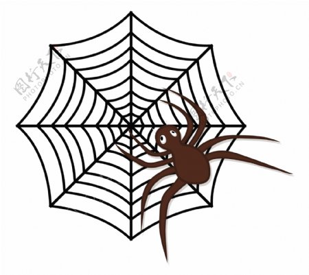 可怕的万圣节的蜘蛛网