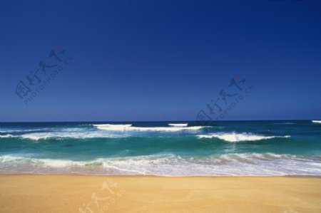 海滩海边风景如画美好大自然