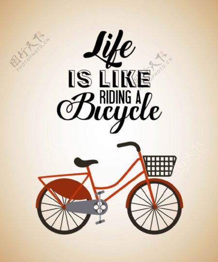 自行车生活背景图片
