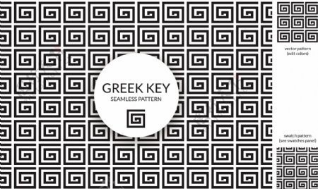 自由矢量希腊钥匙背景