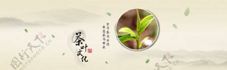 电商淘宝中国风茶叶文化宣传海报