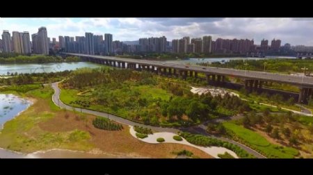 城市生态园林视频素材