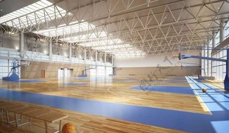 现代建筑体育篮球馆
